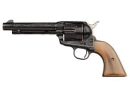 D.W. Harris Signed Engraved Gold Inlaid Colt Single Action Army
