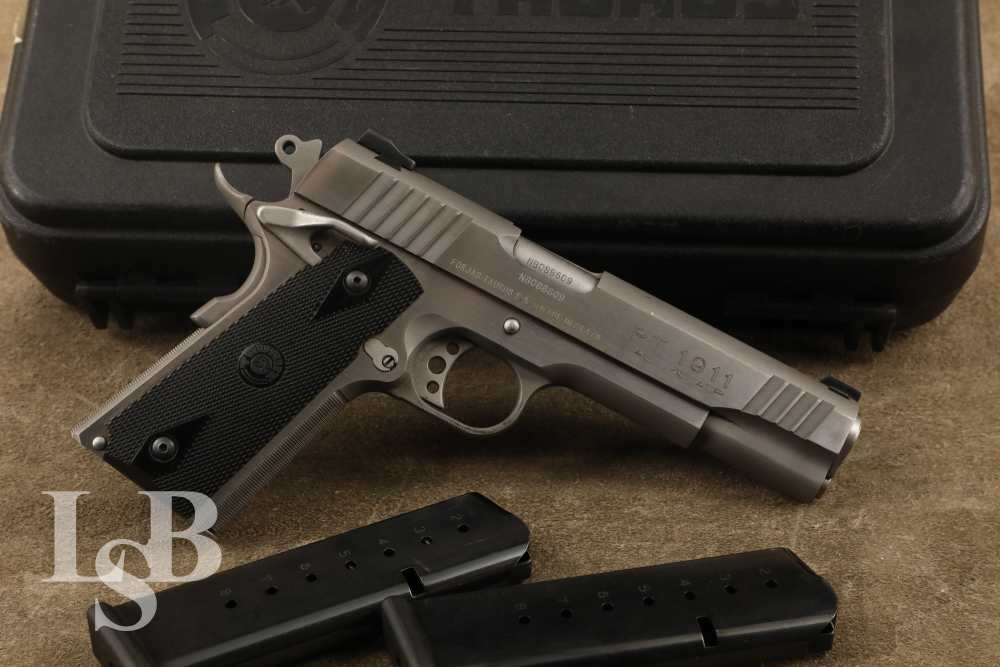 Taurus Model PT 1911 .45 ACP 5" Single Action Semi-Automatic Pistol & Case