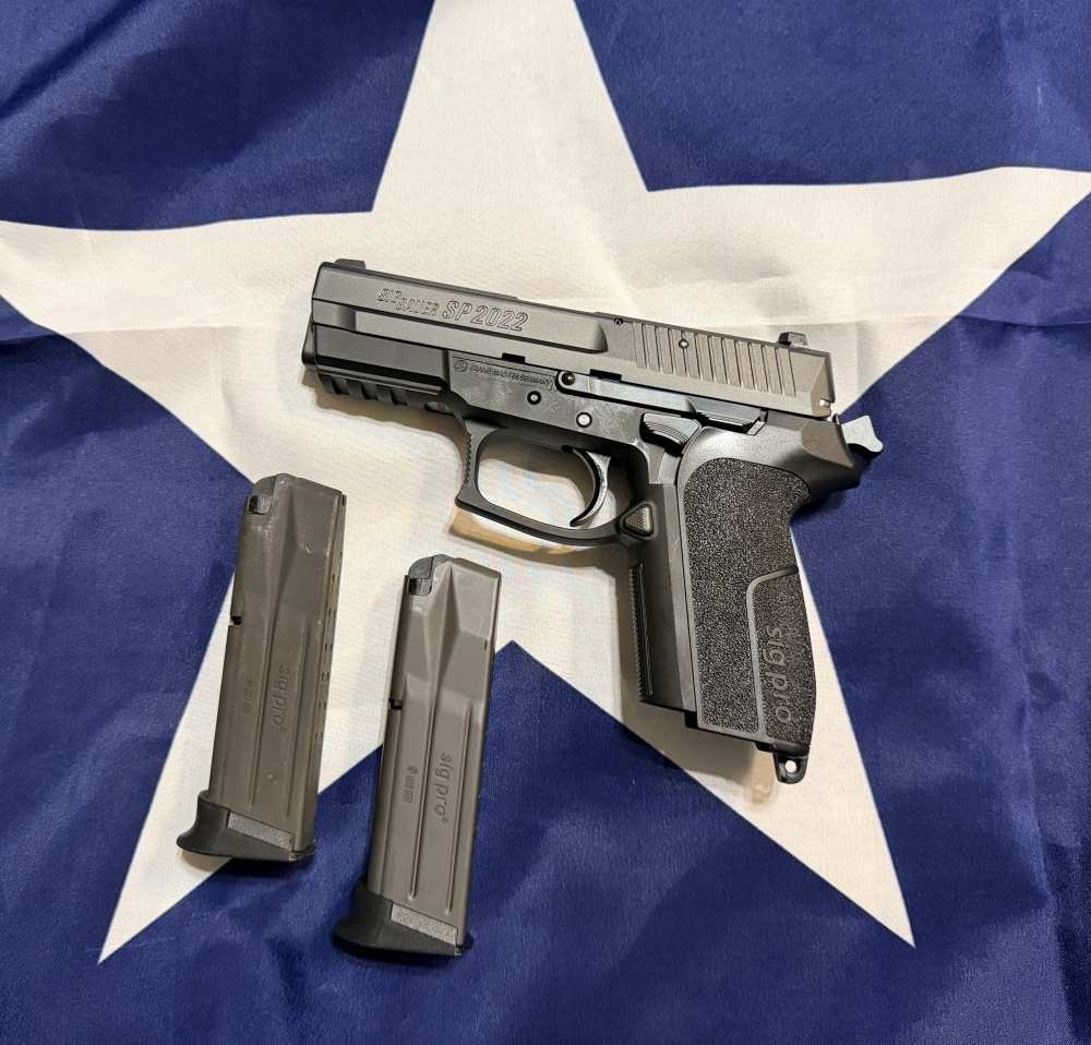 SIG SAUER SP2022 9mm with 2 mags