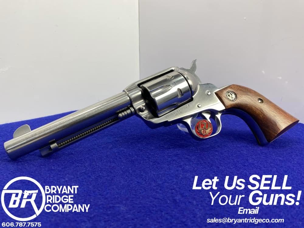 1995 Ruger Vaquero .45 Colt 5 1/2" *STUNNING HIGH-GLOSS STAINLESS FINISH*