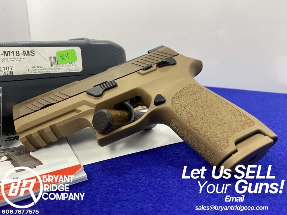 Sig Sauer P320M-18 9mm Coyote 3.9"*US MILITARY COMMERCIAL COUNTERPART*