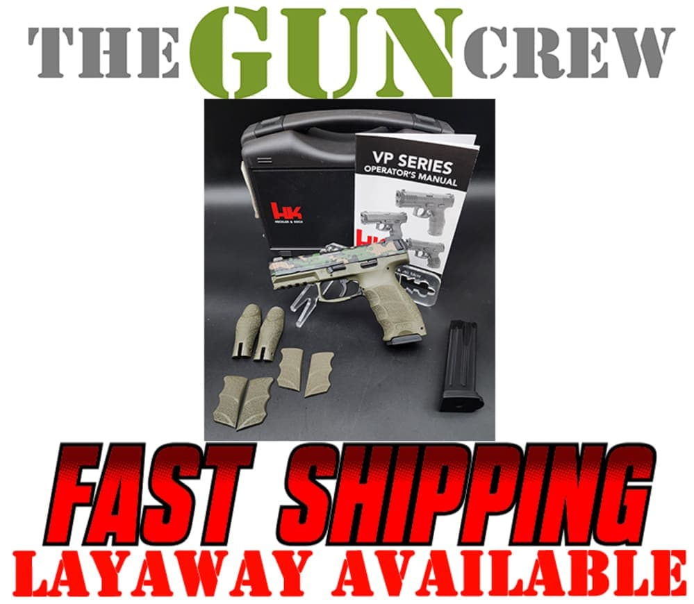 Heckler & Koch H&K HK VP9 OD Green W/ Camo Slide 9mm VP-9 81000588 Layaway