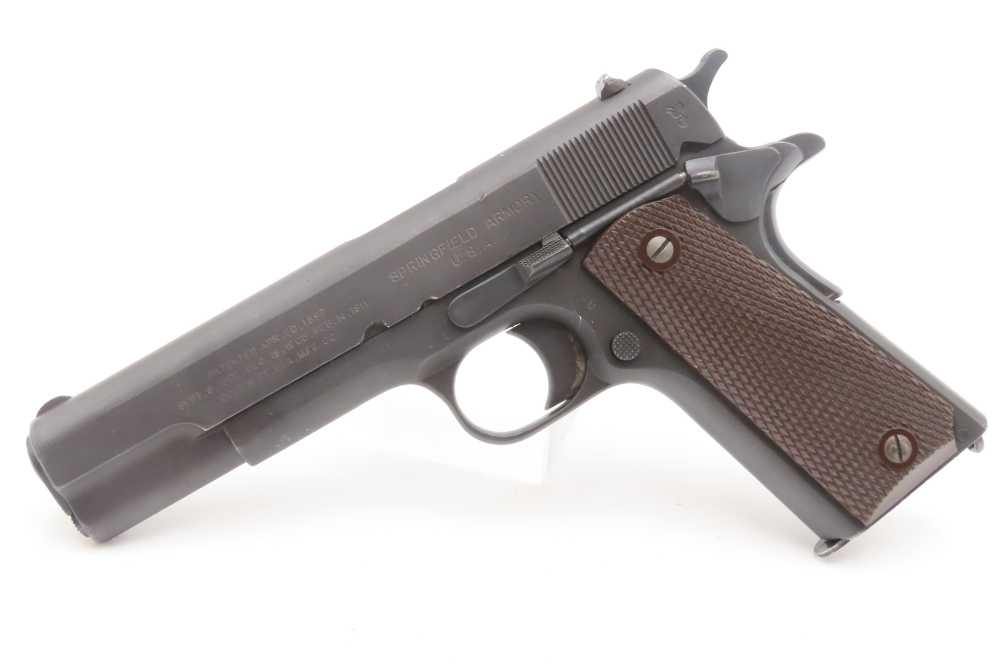 WORLD WAR I Era U.S. SPRINGFIELD ARMORY/COLT M1911 .45 Semi-Auto Pistol C&R