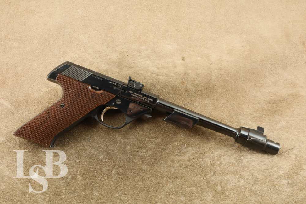 High Standard 103 Series Supermatic Trophy .22 LR 8" Semi-Auto Pistol, C&R