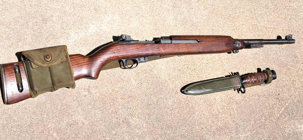 Inland General Motors 1944 WW II M1 30 Carbine 15 Mags Bayonet NO Reserve