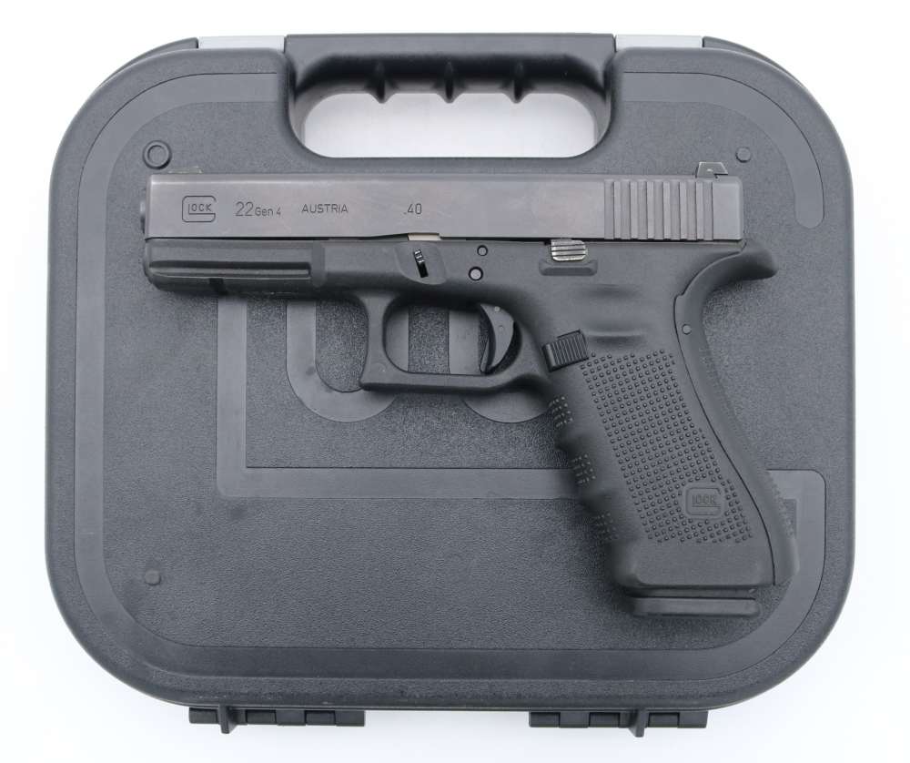 Glock 22 Gen 4 .40 S&W Semi-Auto Pistol 4.49" Blaclk w/Case