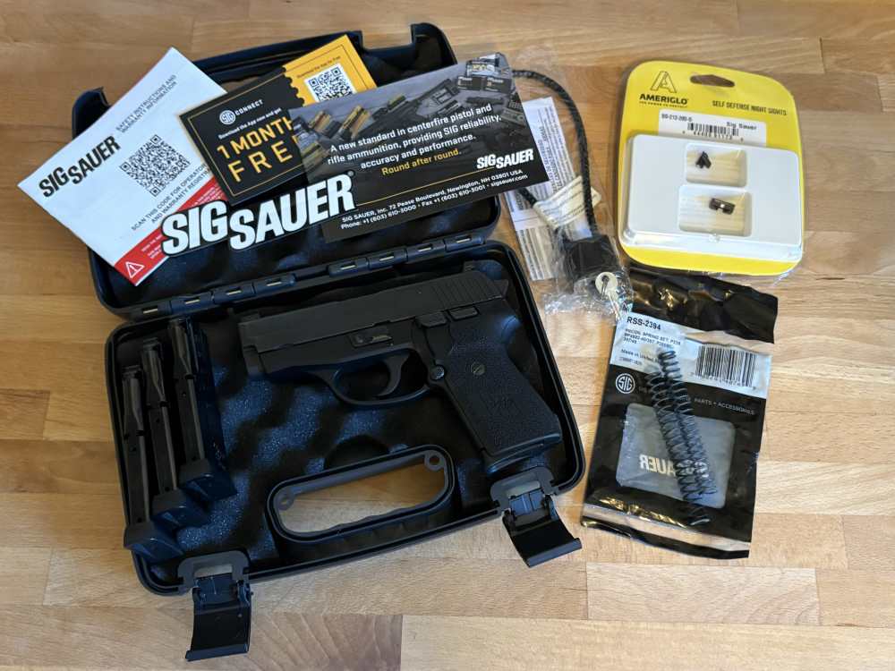 RARE Custom Sig P239 Compact 357 Sig -SRT, NS, 4 Mags, EXTRAS Excellent 239