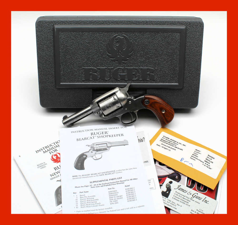Ruger Bearcat Shopkeeper Exclusive 22lr 3" NR $.01 Penny High Bidder Wins!