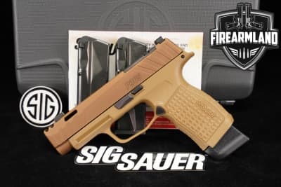 Sig Sauer P365XL Spectre COMP Custom Works 9mm Coyote Tan PORTED +ORIG CASE