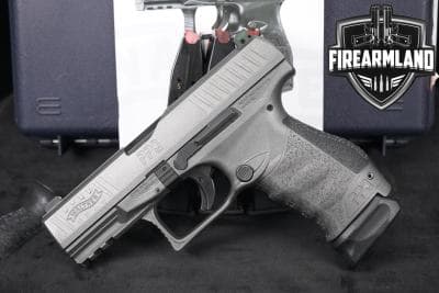 Walther PPQ M2 9mm 4" Tungsten +FOUR MAGS & ORIG CASE