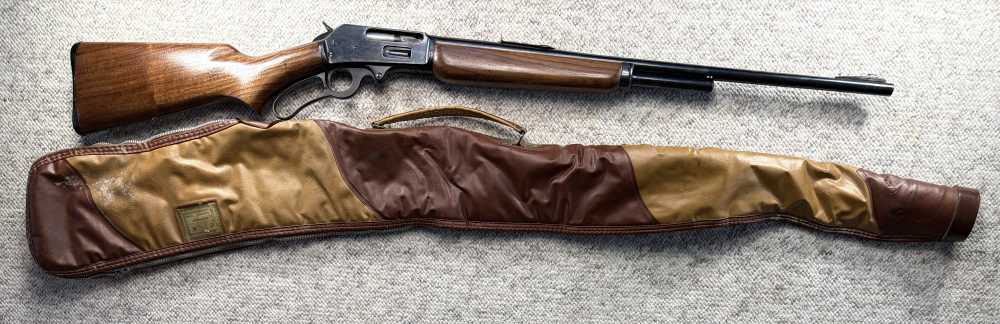 Marlin Model 336 A Lever Action JM Bar, Vintage Case (Man 1957) Waffle Top