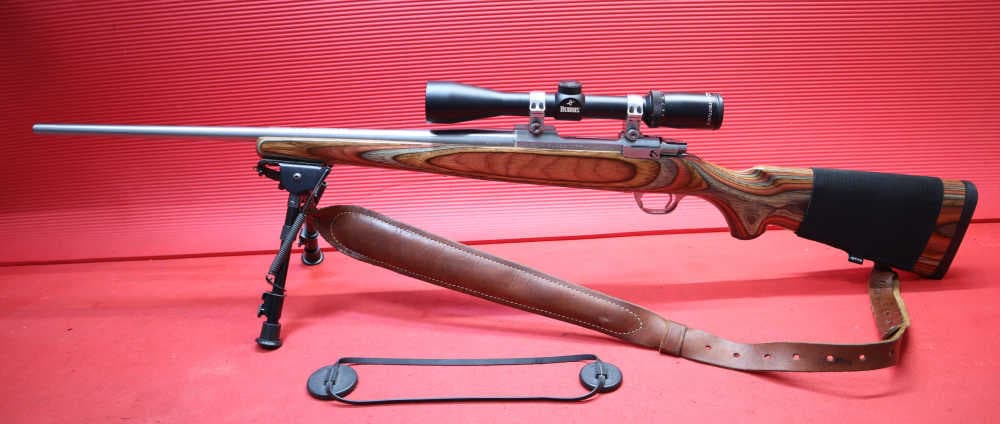 Ruger M77 Mark II SS 243win PENNY START No Reserve 243 win w/Harris/Burris