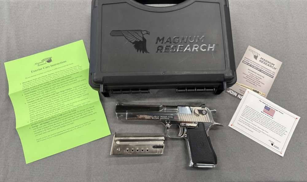Israel Military Industries IMI Desert Eagle 44 Magnum Nickel - No Reserve!