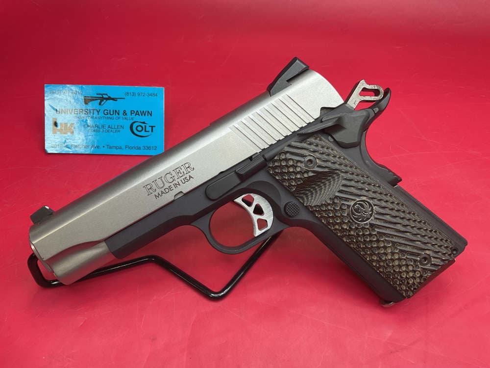 Ruger SR1911 Commander .45 ACP 4.25” Two Tone - Stainless 1911 .01 NR