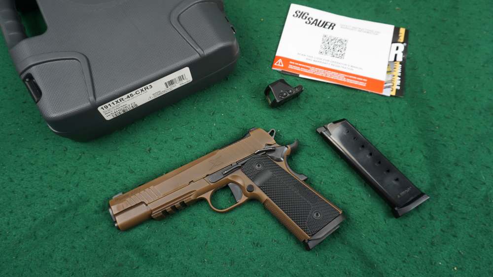 Sig Sauer 1911 X-Series Coyote 45 45acp 5" w/ Romeo-X Red Dot 1¢ Start