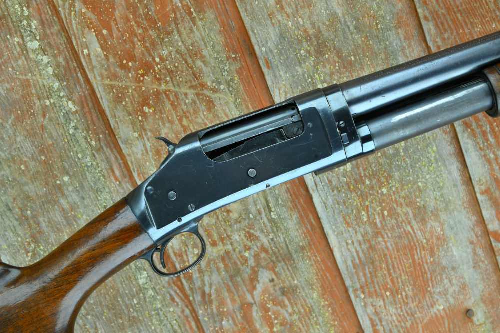 FINE, RARE WW2 ERA Winchester Model 1897 - 20" RIOT Shotgun