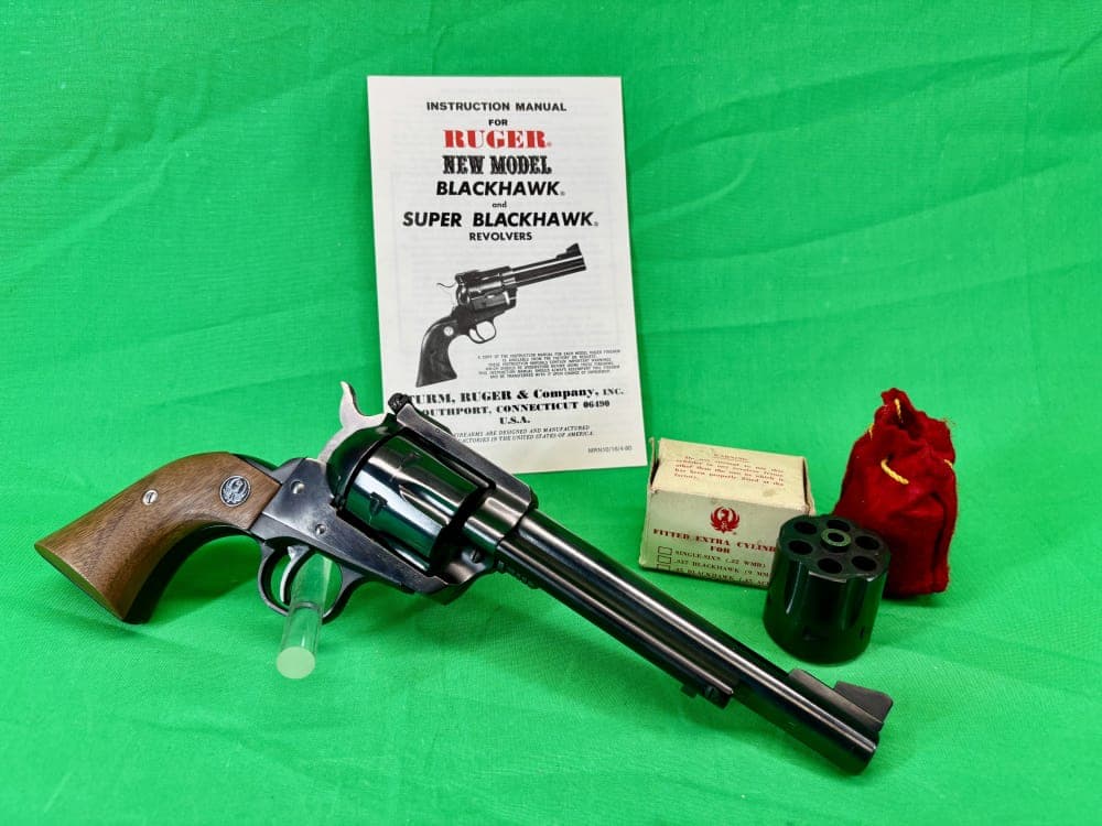 Ruger New Model Blackhawk .357 Mag w/9mm Cyl 6.5” Barrel 1974 MFG C&R