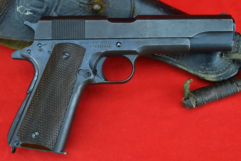 RARE, EARLY 1943 U.S. Issued Remington Rand 1911A1 - *Dulite Finish*