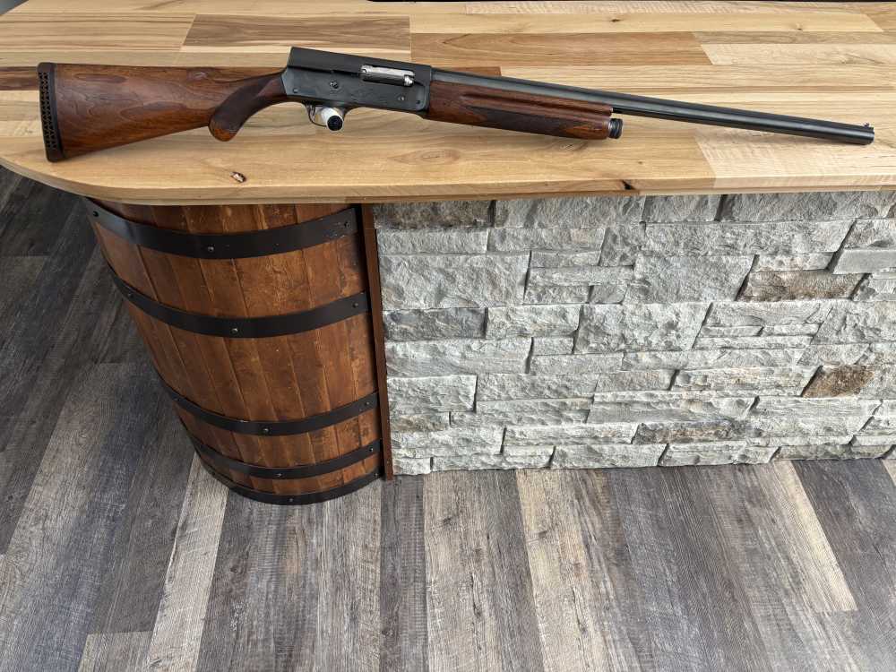 Browning A5 16 gauge semi auto shotgun RARE SOLID RIB 26" barrel ENGRAVED