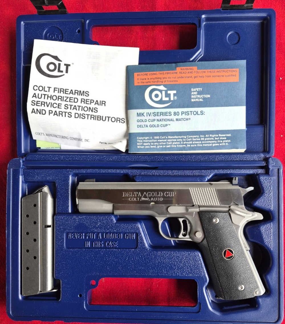 Colt Delta Gold Cup 10mm w/Original Case and Box Circa 1991