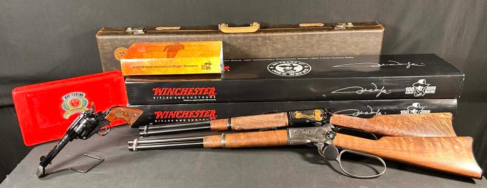 Winchester & Ruger John Wayne Trio Twin Serial 1892s - .44-40 & .45 LC
