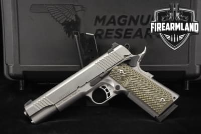 Magnum Research MR1911GSS 45 ACP 1911 5" Stainless +2 MAGS & ORIG CASE