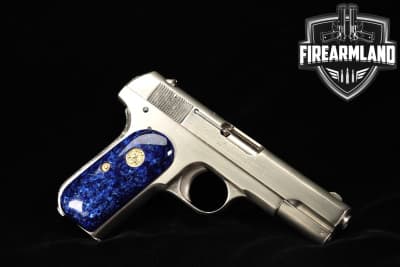 1923 Colt Model 1903 Pocket Hammerless Type III 32 ACP 3.75" Nickel
