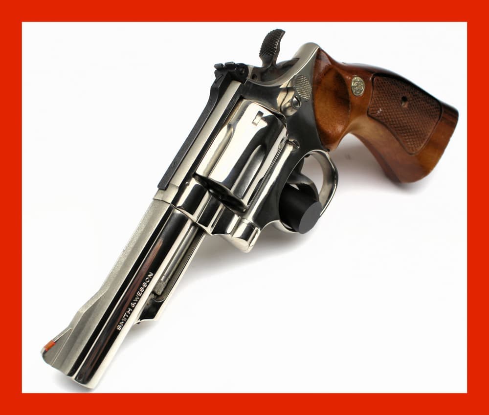 Smith Wesson S W Nickel 19-4 357 Mag P&R 4" NR $.01 Penny High Bidder Wins!