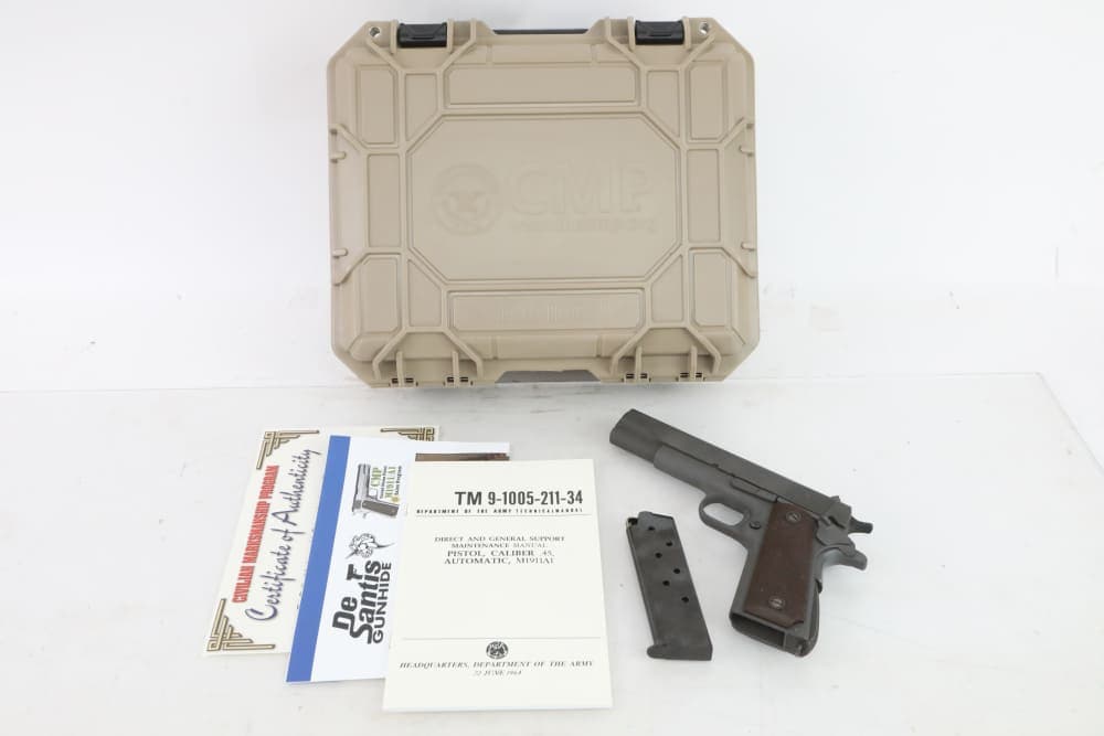 Remington Rand M 1911 A1 45ACP CMP Case w/papers.