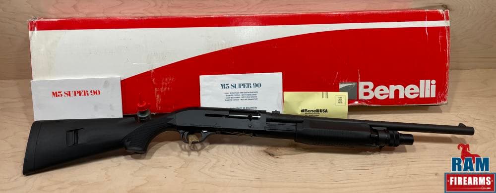 *EXCELLENT* BENELLI M3, CONVERTIBLE AUTO/PUMP, 12GA, 3" CHAMBER, 19 3/4