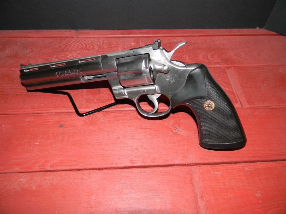 Colt Python 6" Stainless Original 1985 Production EXCELLENT! NR Penny Start