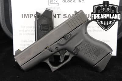 Glock 43 Slimline G43 9mm 3.41 +2 MAGS & ORIG CASE