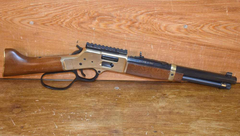 Henry H006GCML 12.9" Lever Action 45 Colt Mare's Leg Pistol Brass Octagon