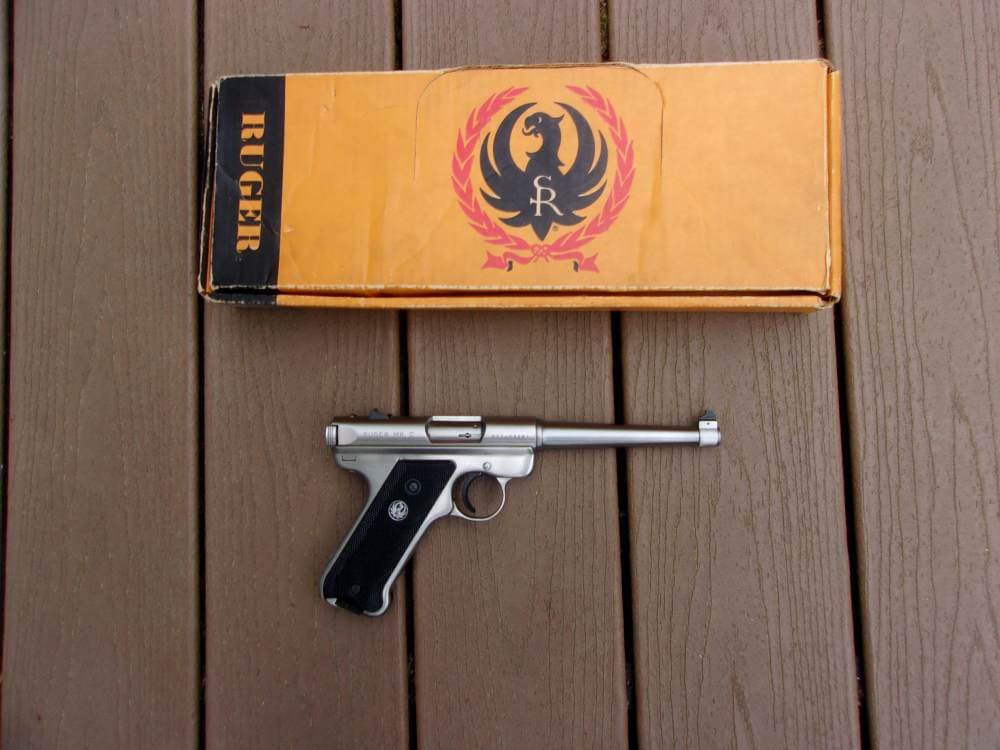 Ruger Mark II .22 6" Stainless Standard Pistol Made 1985 & SO NICE $1START