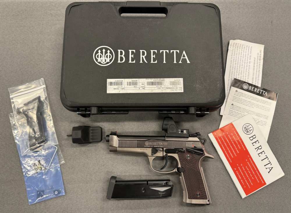 Beretta 92X Performance 9mm Handgun w/Trijicon SRO Red Dot - In Box NO RES!