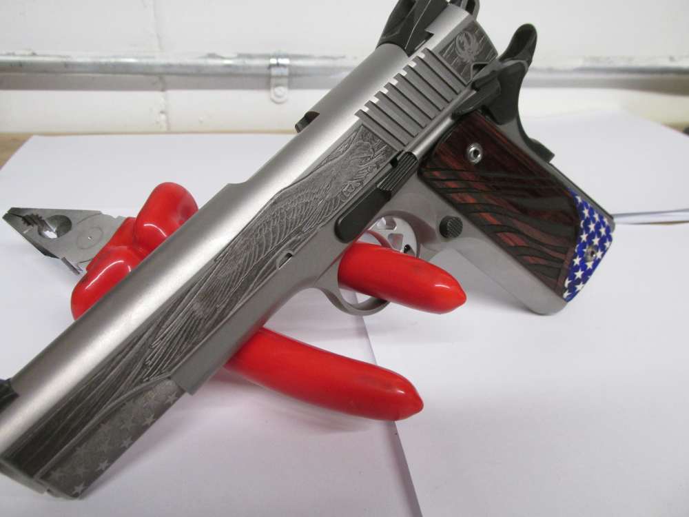 RUGER SR1911 AMERICAN PATRIOT .45 ACP SEMI AUTO PISTOL WITH CASE
