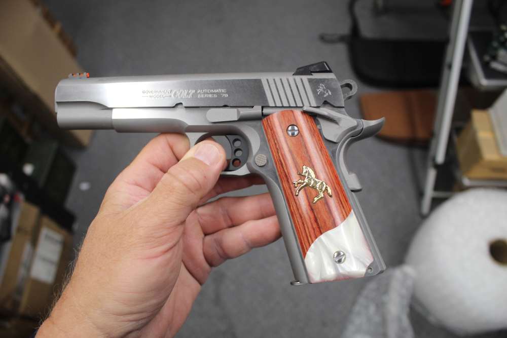 COLT 1911 STAINLESS 38 SUPER COMPETITION PISTOL NO RESERVE