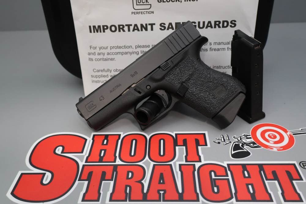 Glock 43 3.41" 9mm w/Case