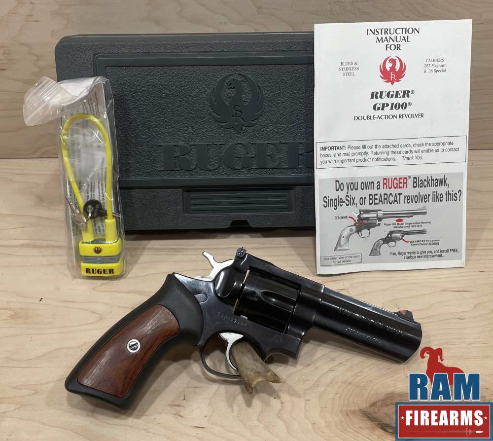 **EXCELLENT** RUGER GP100, .357 MAG, 4" BBL, MFG 2002