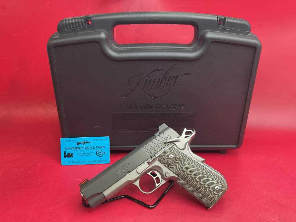 Kimber Aegis Elite Pro 1911 .45ACP 4” Satin Silver - .01 NR
