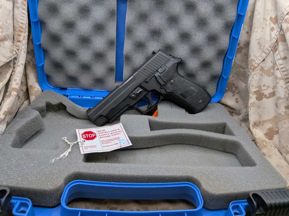 Sig Sauer P226 DAK 9MM Police Trade In / USED P-226 w/ Rail