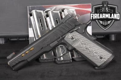 Kimber Rapide 10mm 1911 5" WINDOWED, GOLD TIN BARREL +4 MAGS & ORIG CASE