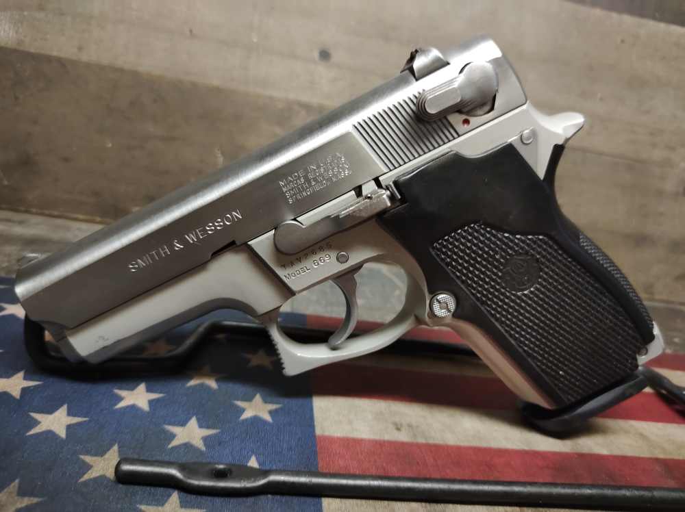 LOOK! VERY GOOD COND. SMITH & WESSON 669 9mm w/Mag 15+1 Mfg1988 PENNY! NR!