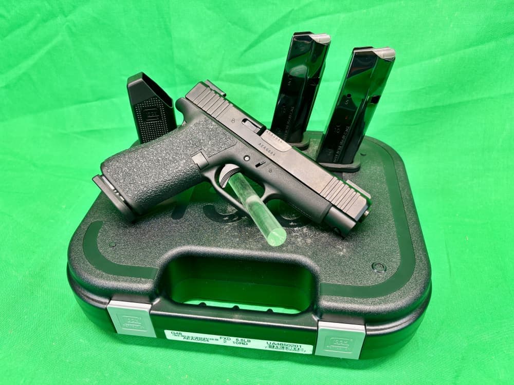 Glock 48 9mm 3-15rd Shield Arms Mags In Box Talon Grips TruGlo Sights