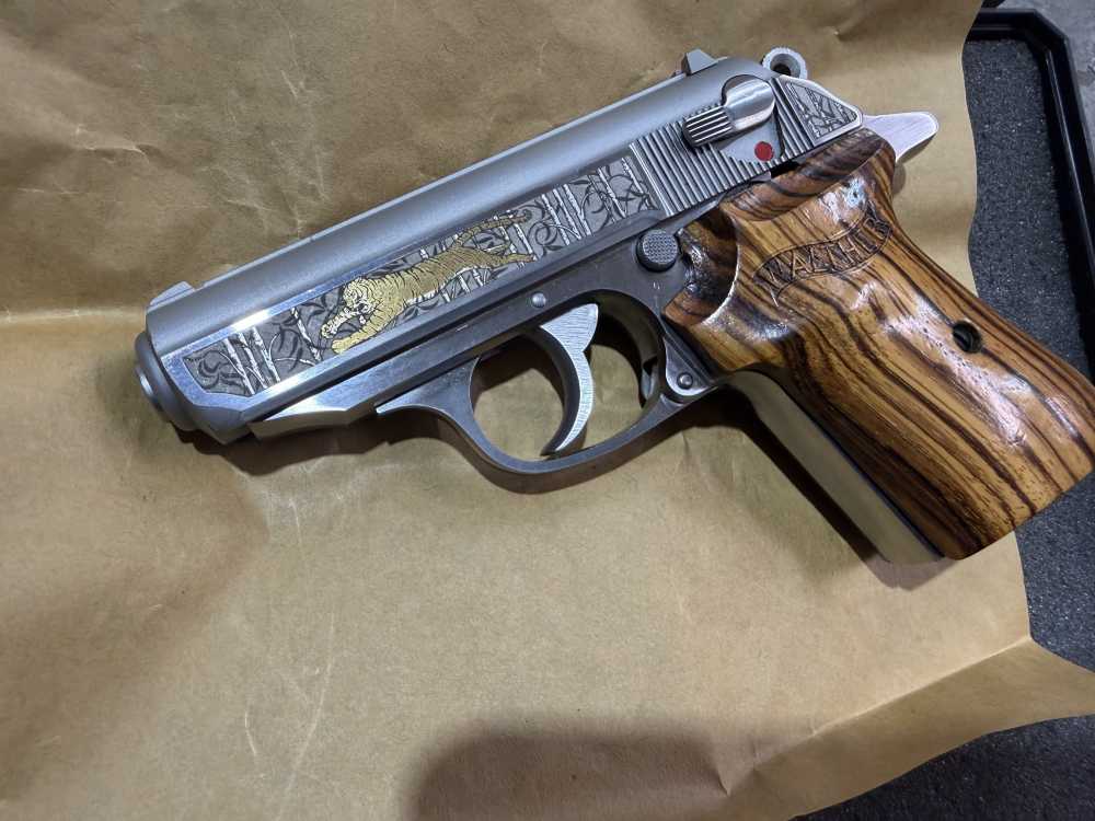 Walther PPK/S Gold Tiger Talo edition 380 acp highly collectible
