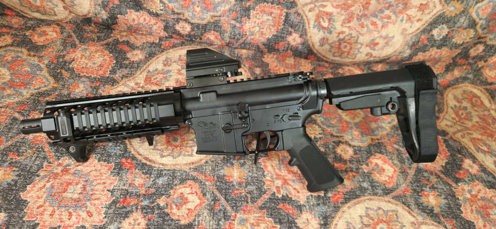 USED Anderson AM-15 5.56 7.5" Braced Pistol W/ Optic & Parts - Penny Start