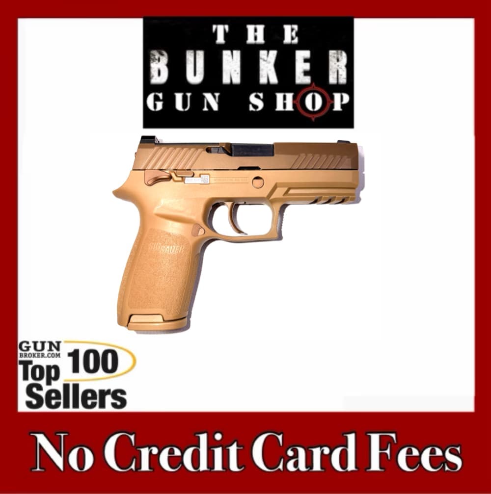 USED! SIG SAUER MODEL M18 COMMEMORATIVE P320 9MM PISTOL 3.9” PENNY $.01