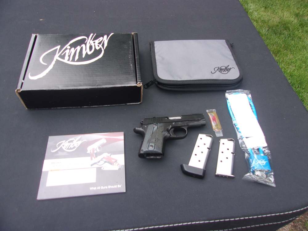 Kimber Micro 9 9mm 3" Semi Auto SA Pistol w/ Night Sights NICE $1START