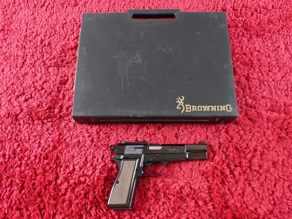 Browning Hi-Power Capitan Tangent Sight & Stock Slot 9mm Mfg Belgium 2000