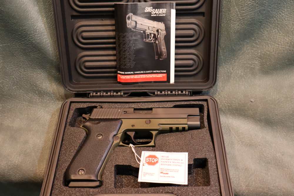 SigSauer P220 45ACP Special Configuration W220-45-SP Green Frame